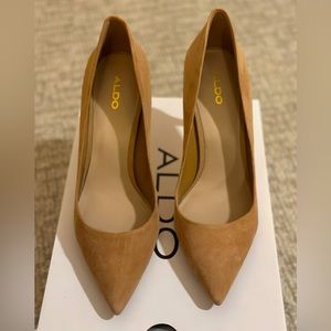 ALDO Camel Suede Pumps
